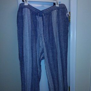 Old Navy wide leg cotton/linen blend pants